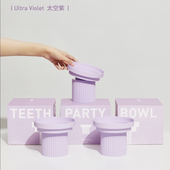 Purrre elevated pet bowl protecting cervical spine & prevent spilling food - Picture 2 of 6